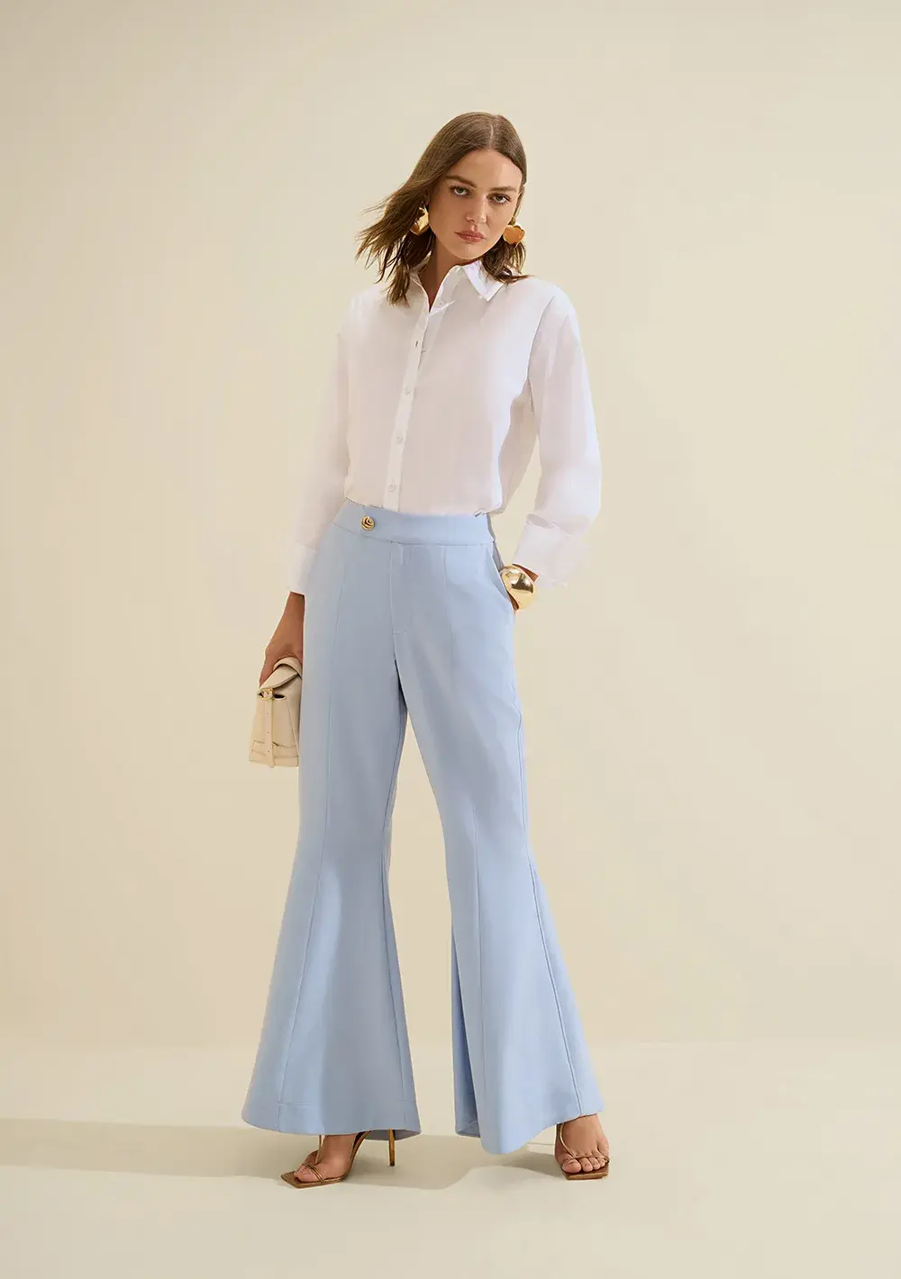 Calça Flare Origem Azul Escuro