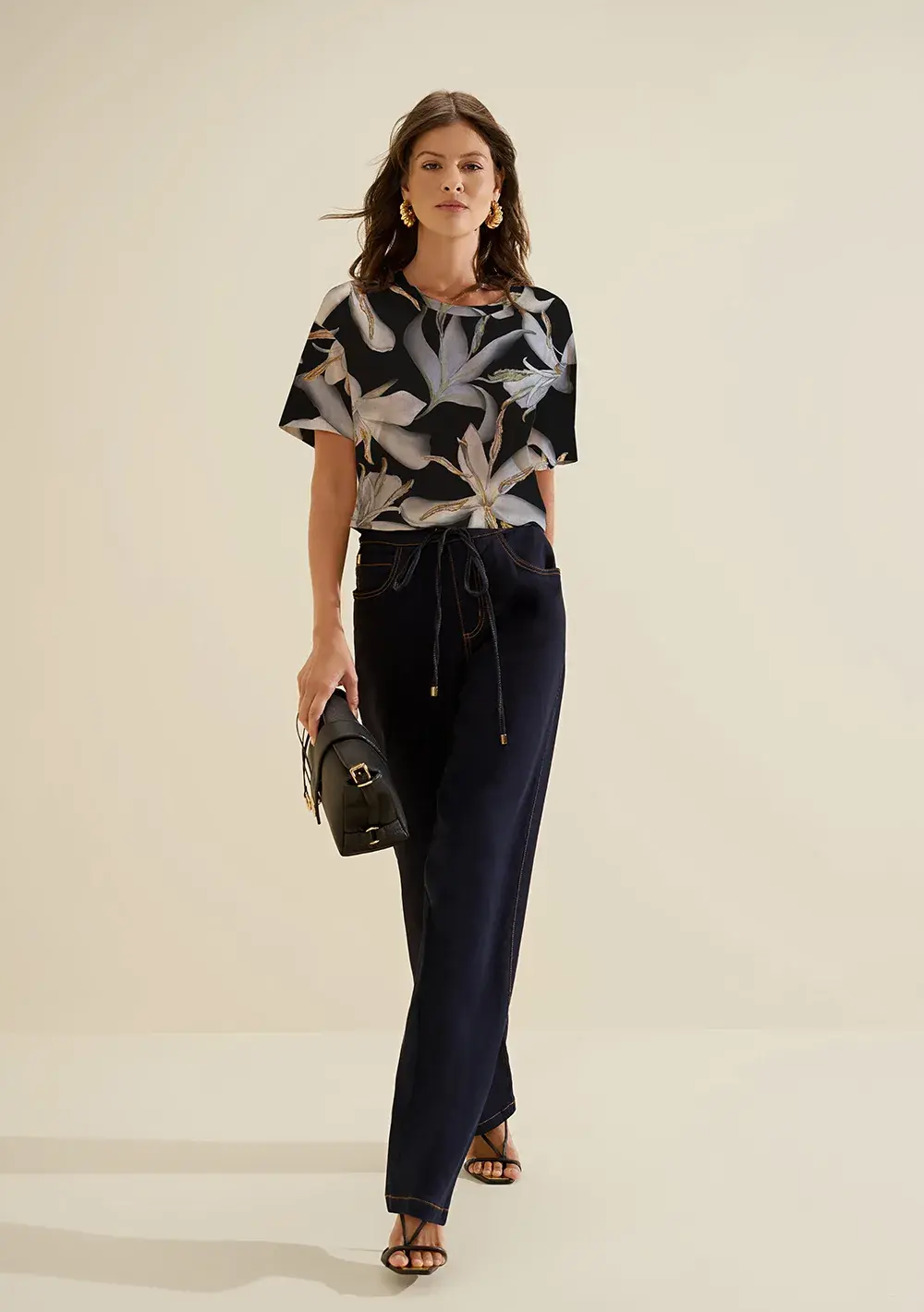 Calça Jeans Wide Prisma Azul