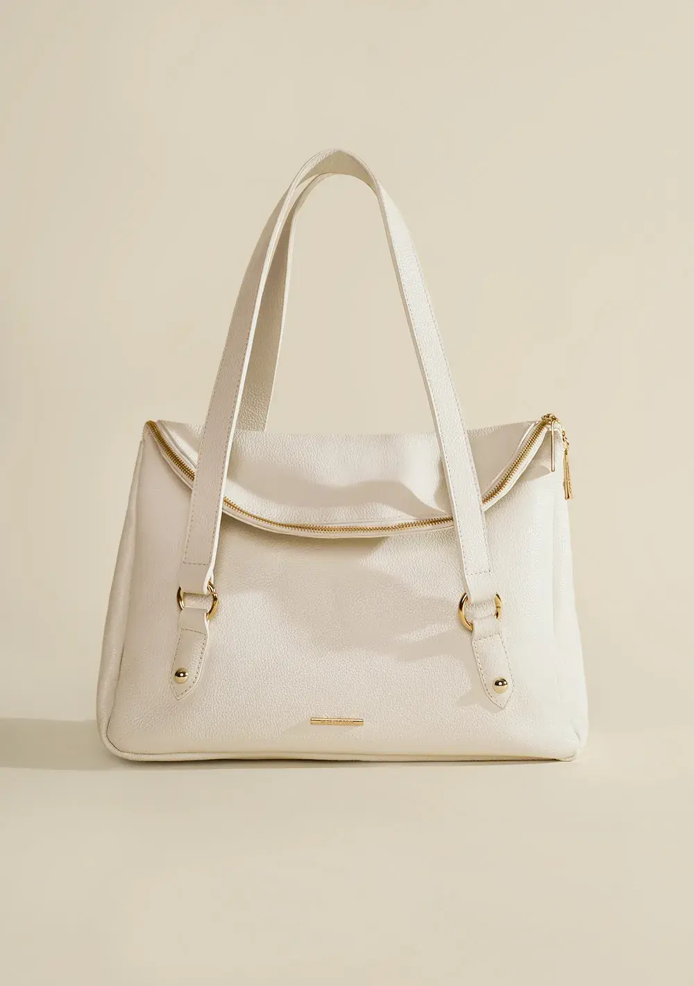 Bolsa Baguete Alça Dupla Off White