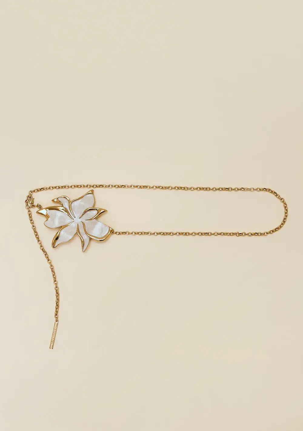 Cinto Cintura Medio Max Floral Dourado