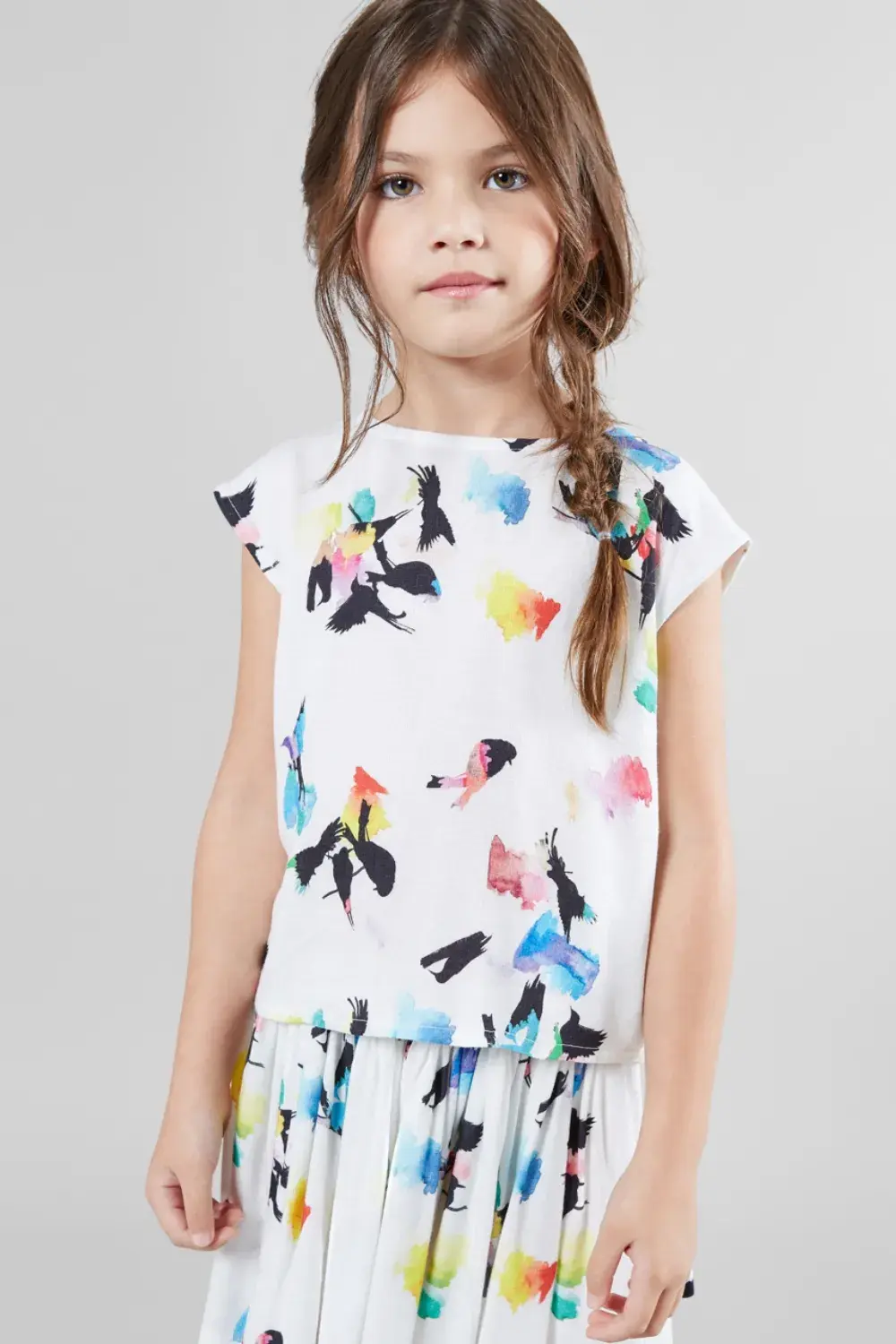 Blusa Passaros Manchados