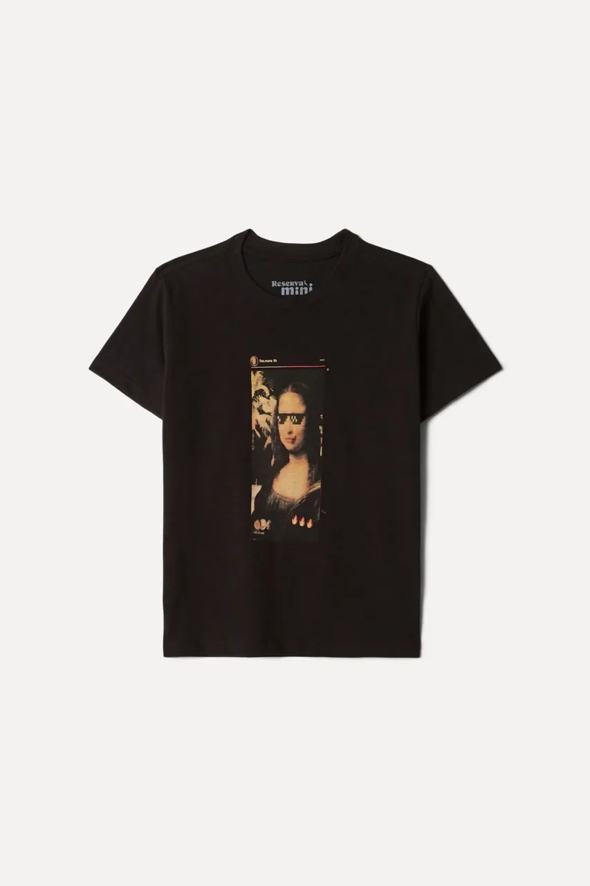 Camiseta Mini Pf Estampada Historia Mona — imagem 1