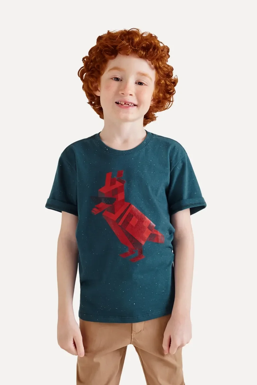 Camiseta Mini Sm Botone Silk Pica-pau — imagem 1