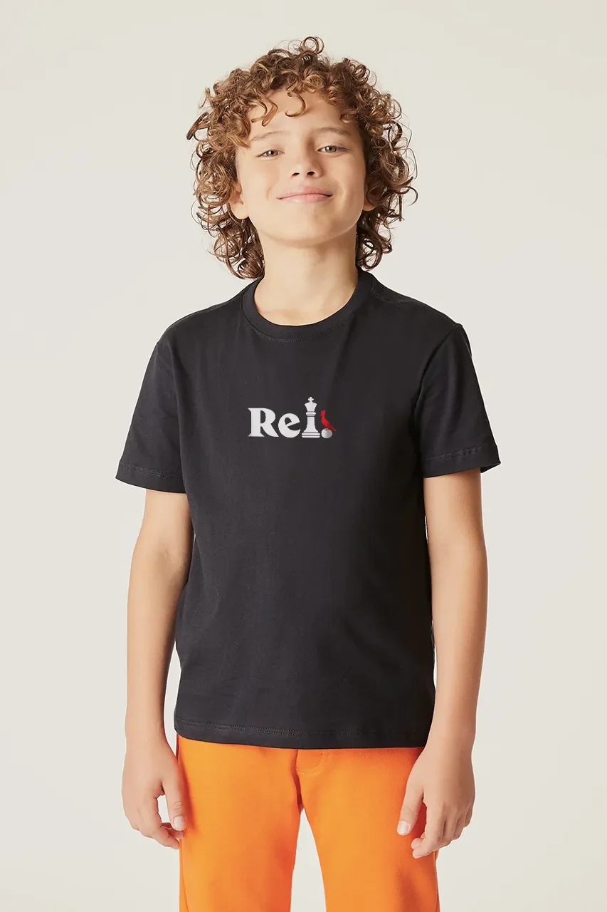 Camiseta Mini Estampada Rei — imagem 1