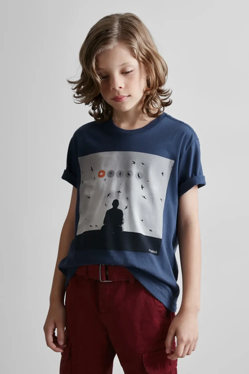 Camiseta RESERVA MINI Estampa Modo Avião — imagem 1