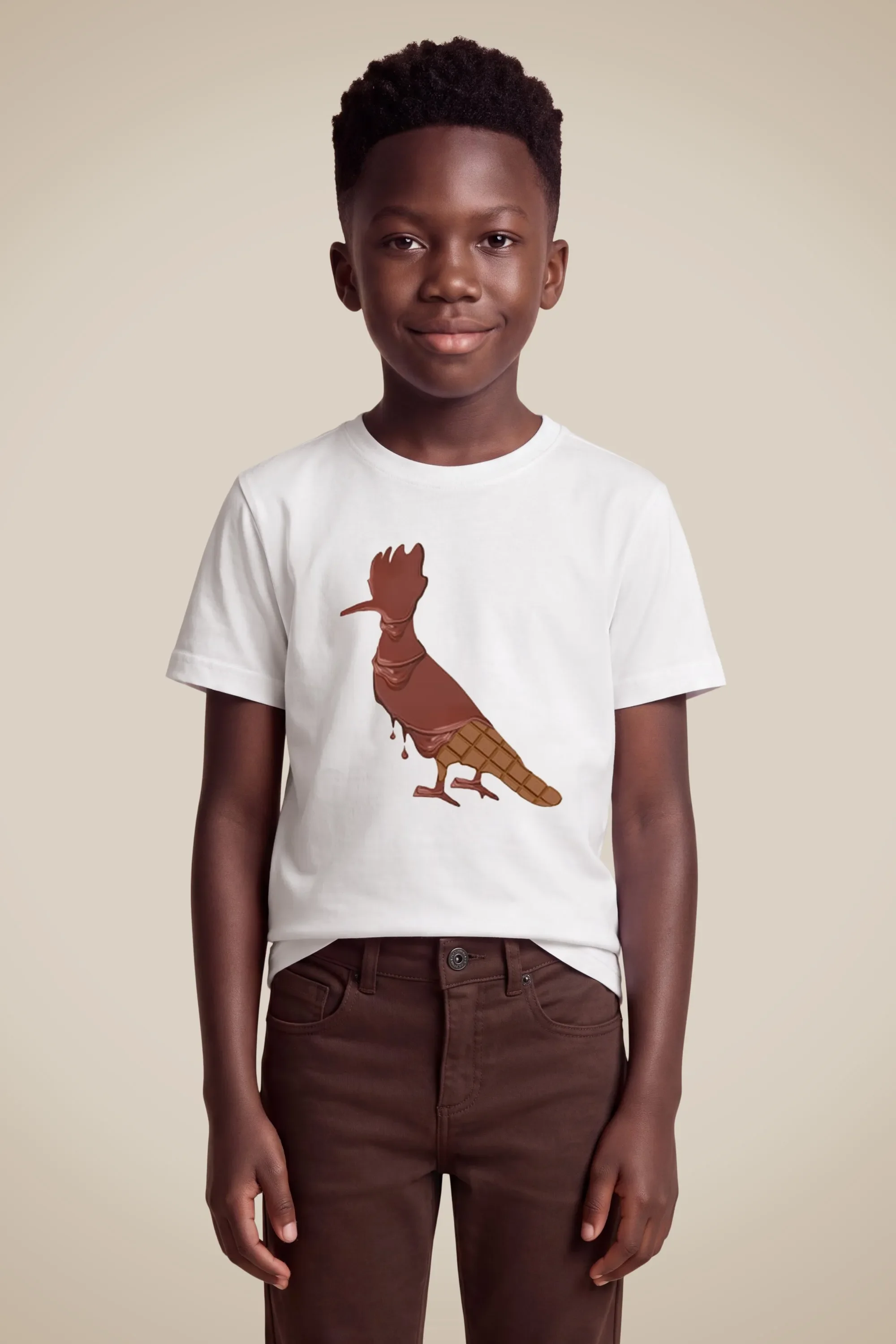 Camiseta Mini Pica-pau Chocolate — imagem 1