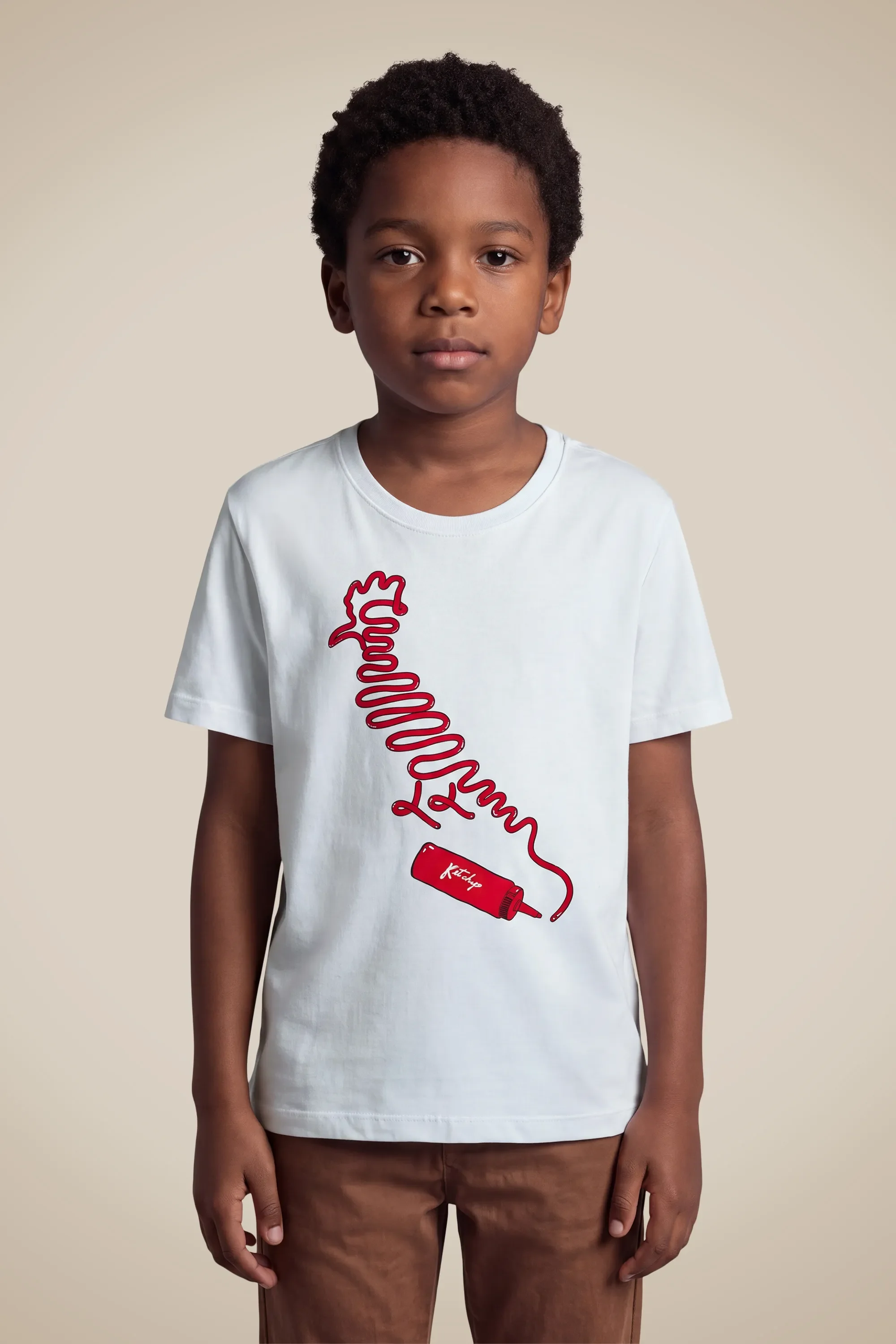 Camiseta Mini Estampada Pica Pau Ketchup — imagem 1