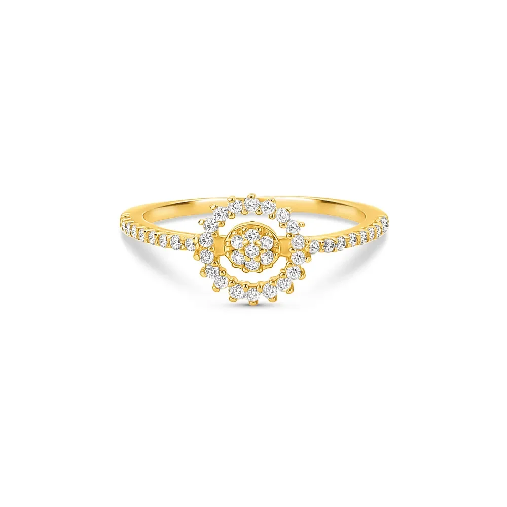 Anel Spot em Ouro Amarelo 18k com Diamantes — imagem 1