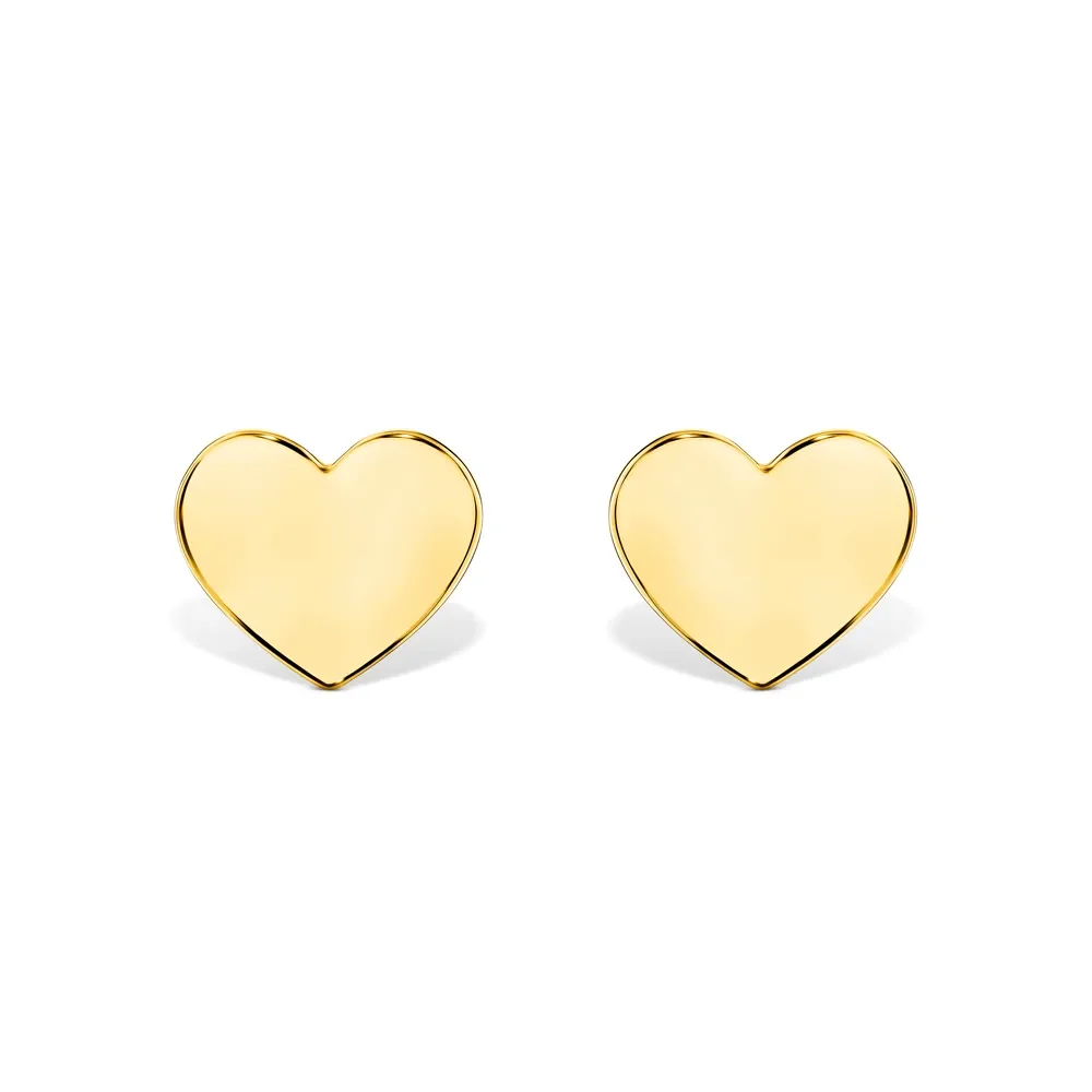 Brinco Heart em Ouro Amarelo 18k — imagem 1