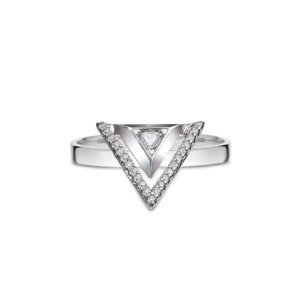 Anel Vivara em Ouro Branco 18k com Diamantes — imagem 1