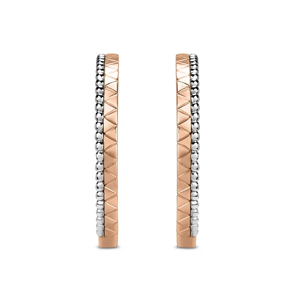 Brinco Ear Hook Icona em Ouro Rosé e Ouro Branco 18k — imagem 1