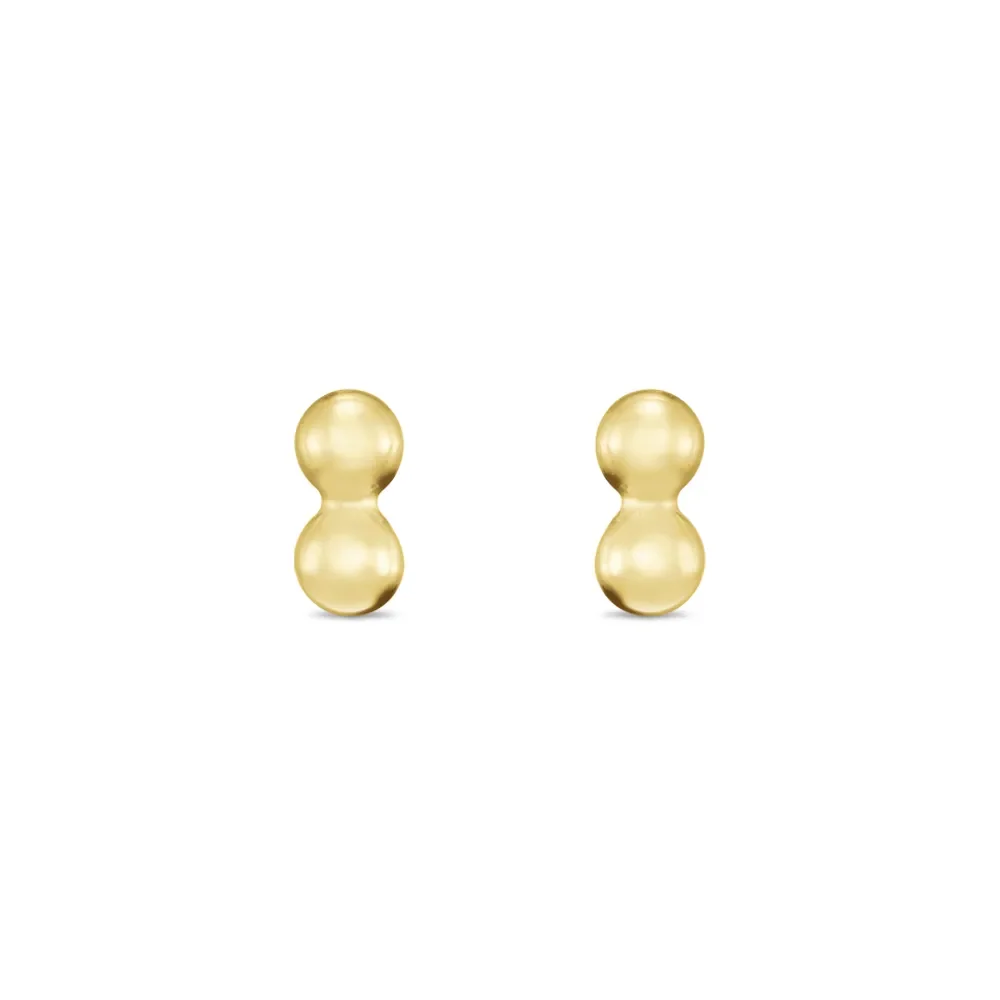 Brinco Baby Bolinhas em Ouro Amarelo 18k — imagem 1