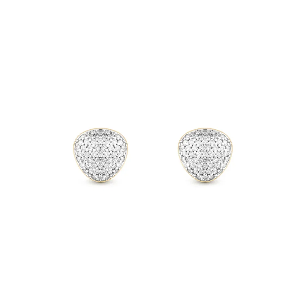 Brinco Bold em Ouro Amarelo 18k com Diamantes — imagem 1