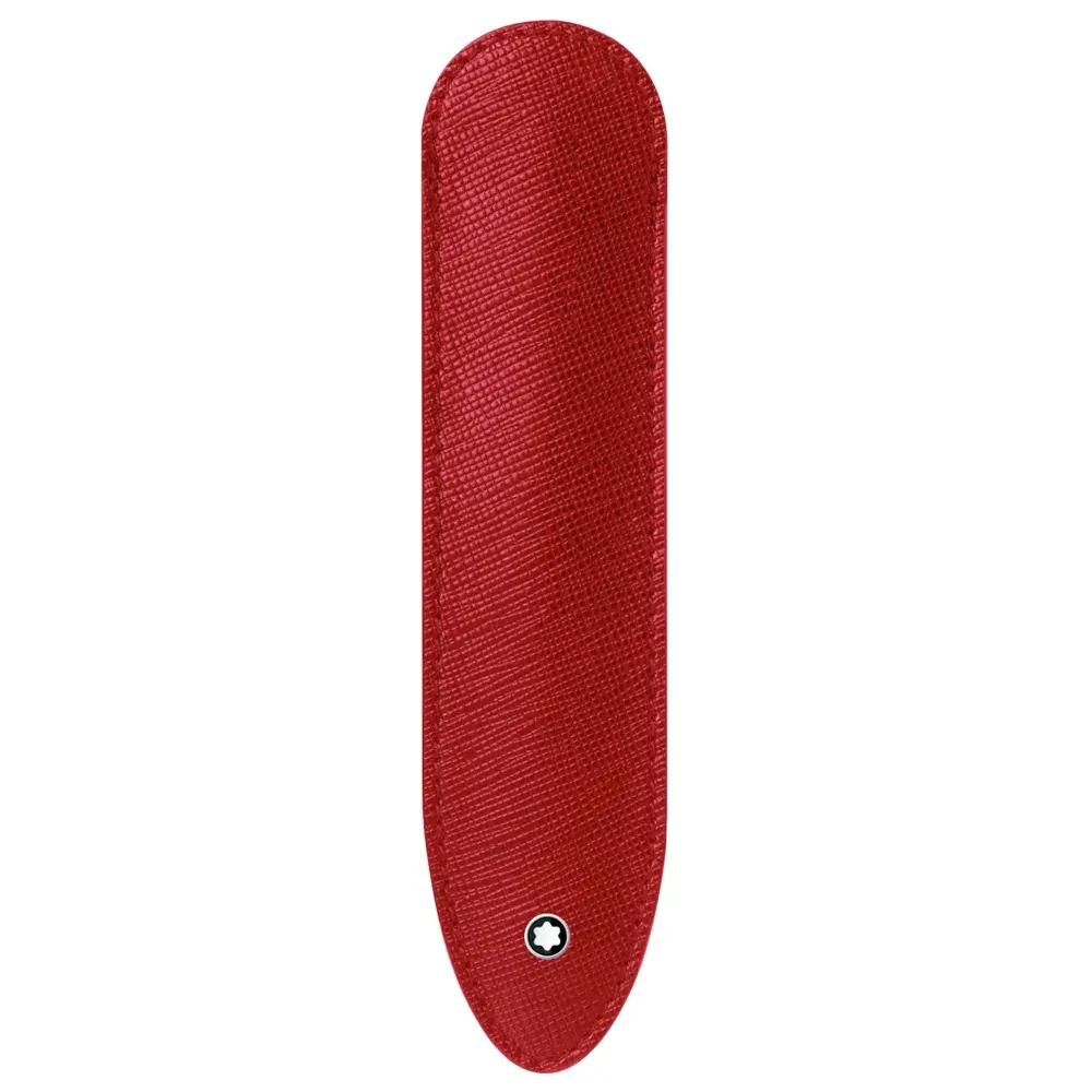 Estojo Montblanc para Instrumento De Escrita Sartorial Masculino Couro Vermelho - 118702