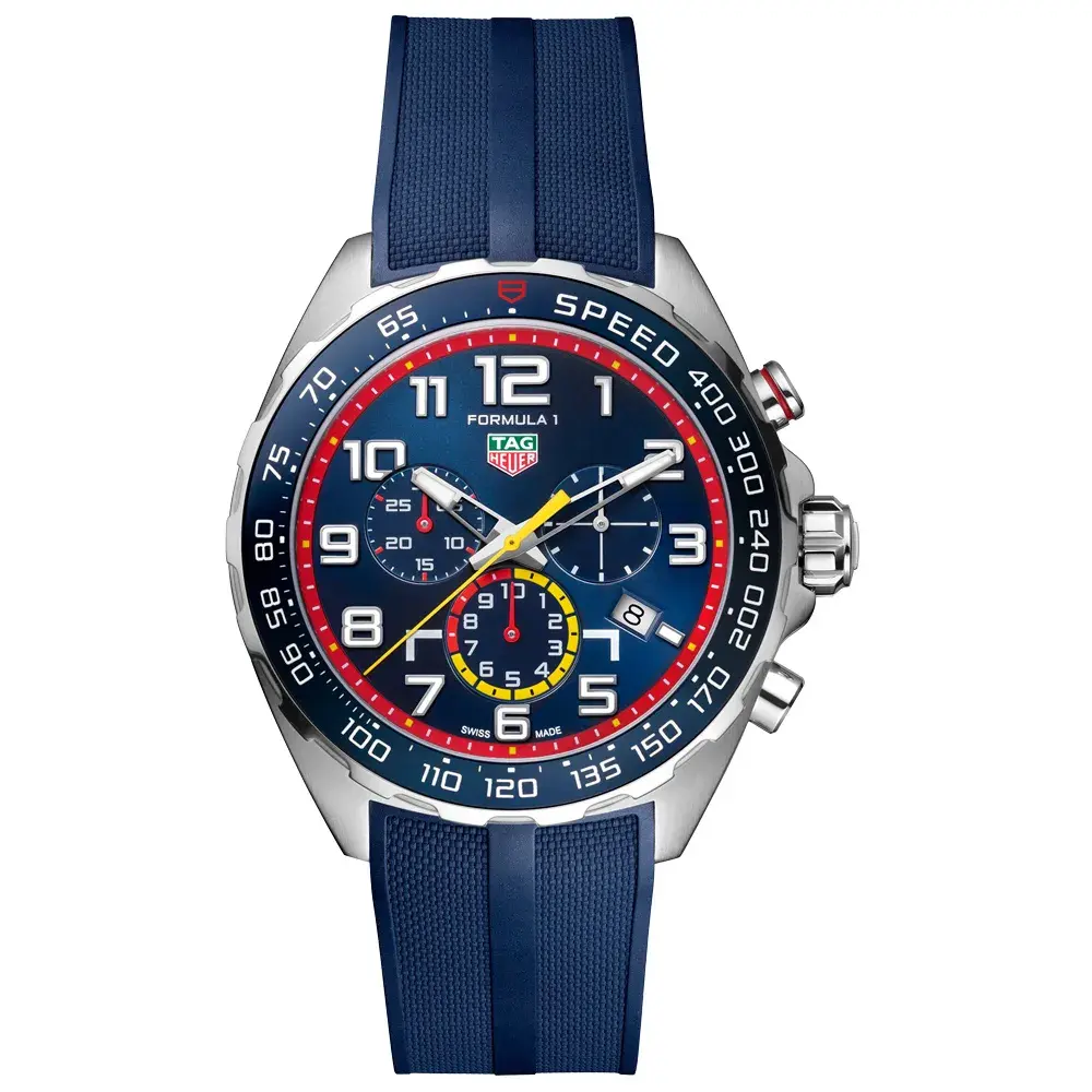 Relógio Tag Heuer Fórmula 1 Masculino em Borracha Azul CAZ101AL.FT8052
