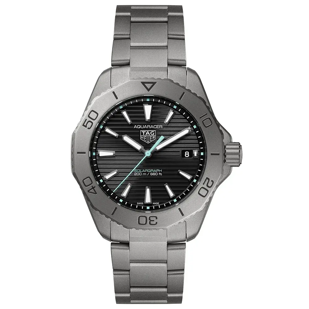 Relógio Tag Heuer Aquaracer Solar Masculino em Titânio Cinza WBP1180.BF0000