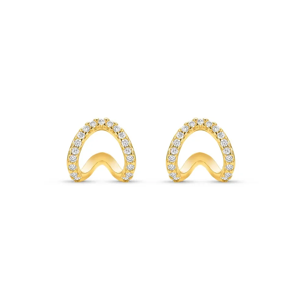 Brinco Existência em Ouro Amarelo 18k com Diamantes — imagem 1