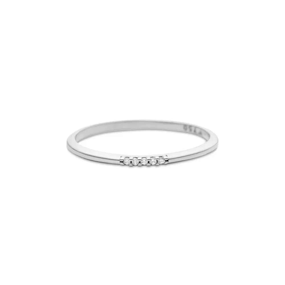 Anel Stacky em Ouro Branco 18k com Diamantes — imagem 1