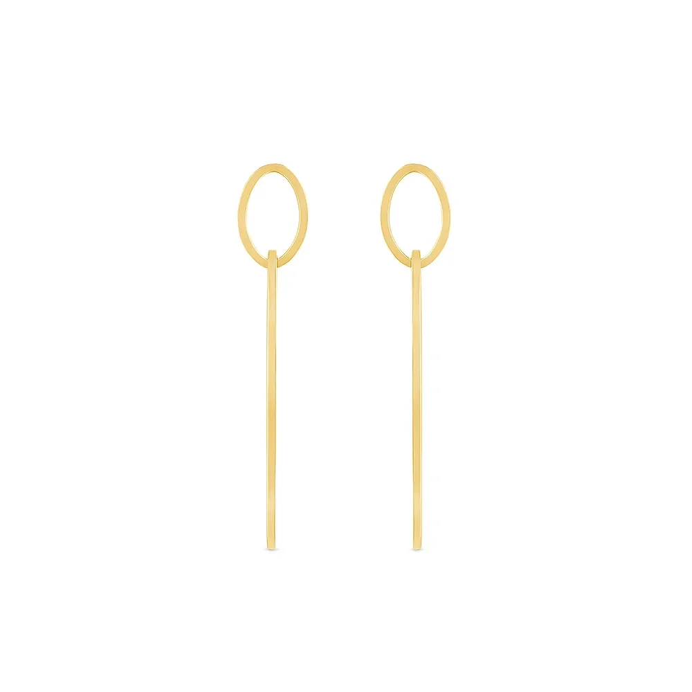 Argola Design em Ouro Amarelo 18k, 50mm — imagem 1