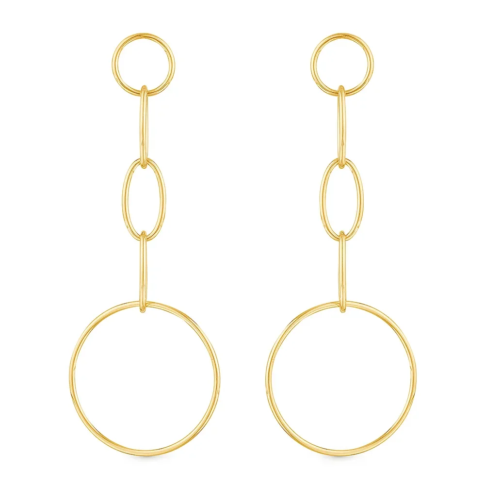 Argola Design em Ouro Amarelo 18k, 67mm — imagem 1