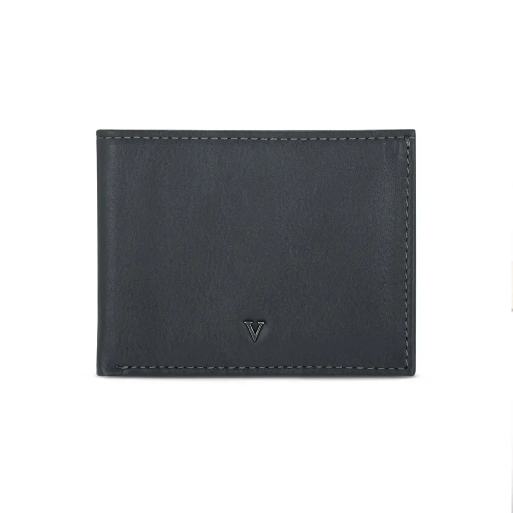 Carteira Masculina Couro Azul — imagem 1