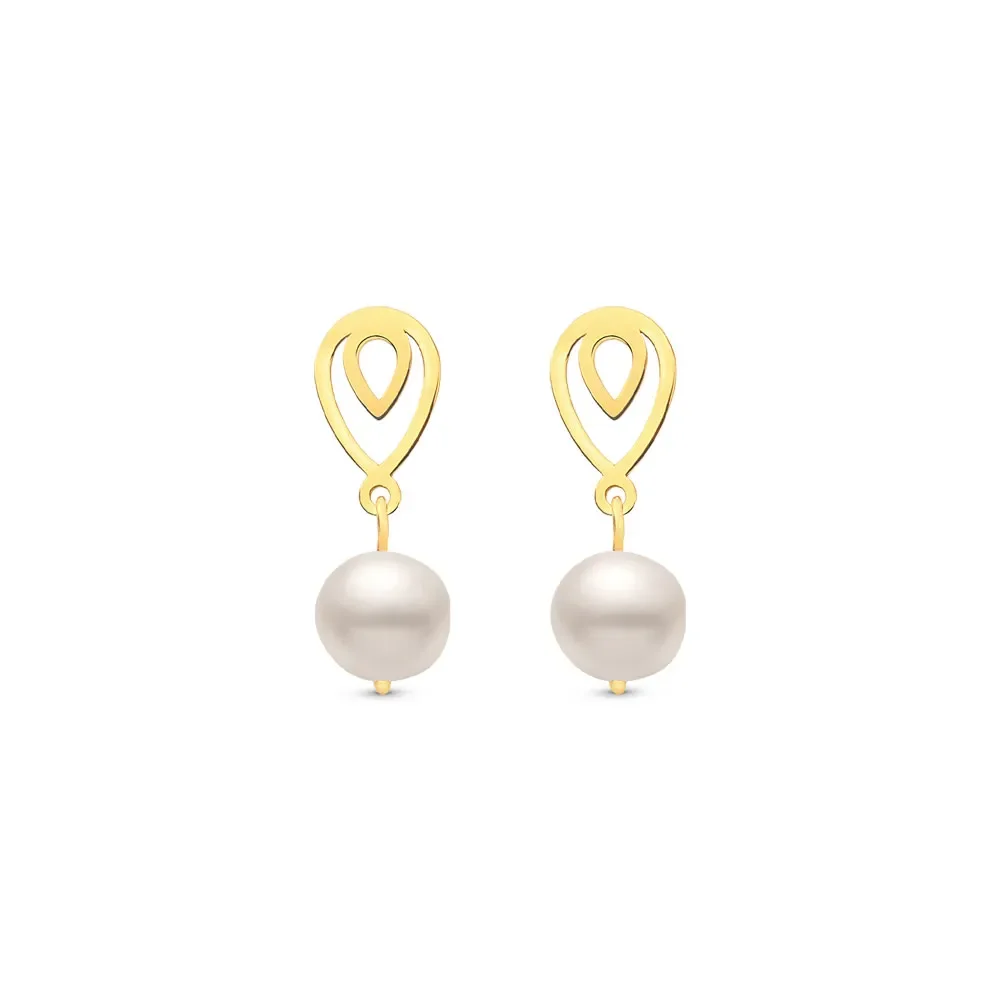 Brinco em Ouro Amarelo 18k com Pérola — imagem 1