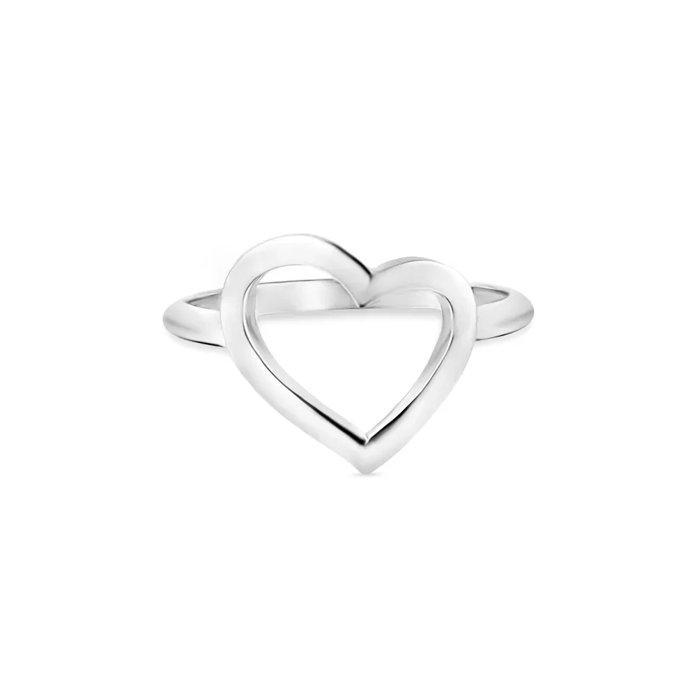 Anel Life Love Coração em Prata 925 — imagem 1