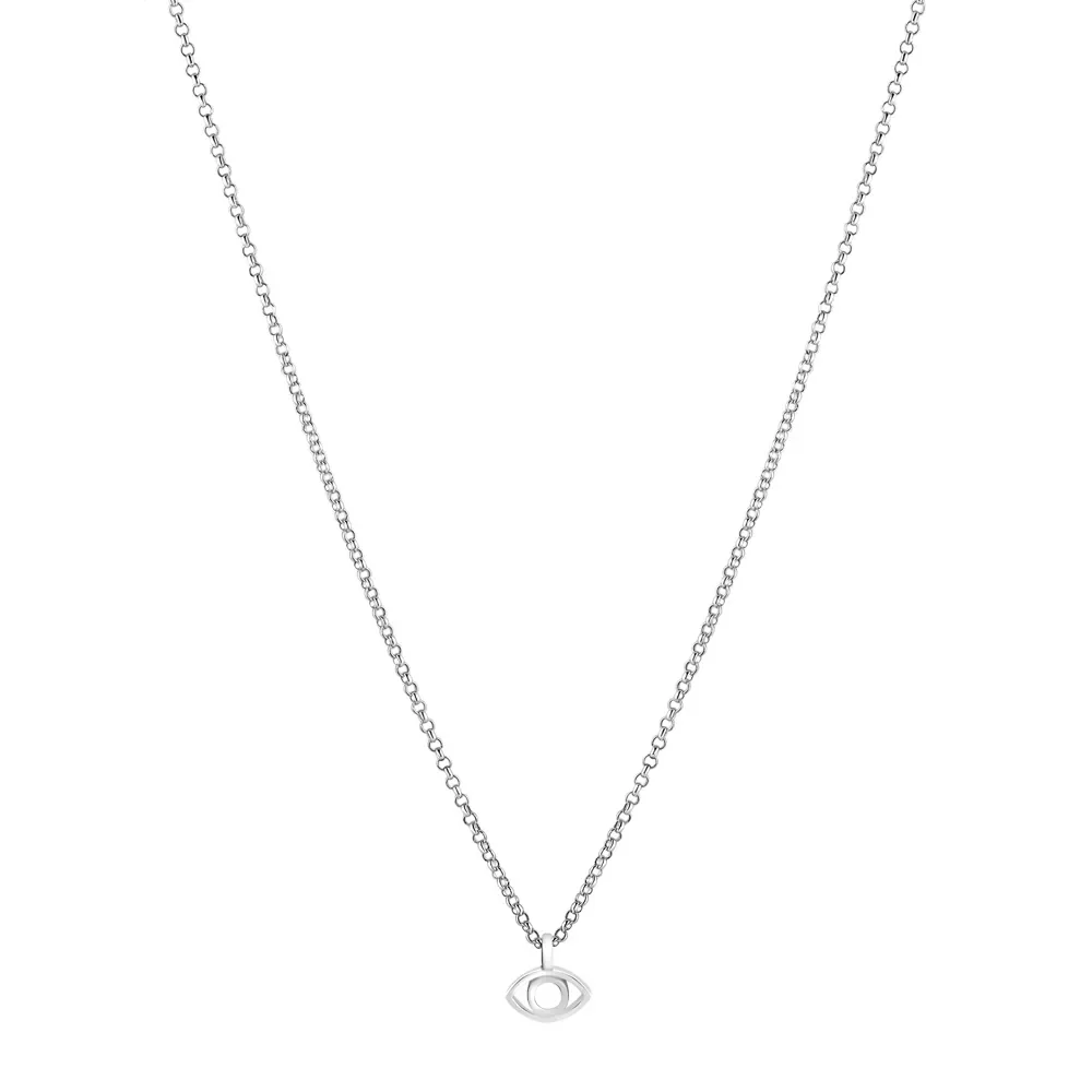 Colar Life Olho Grego em Prata 925, 45cm — imagem 1