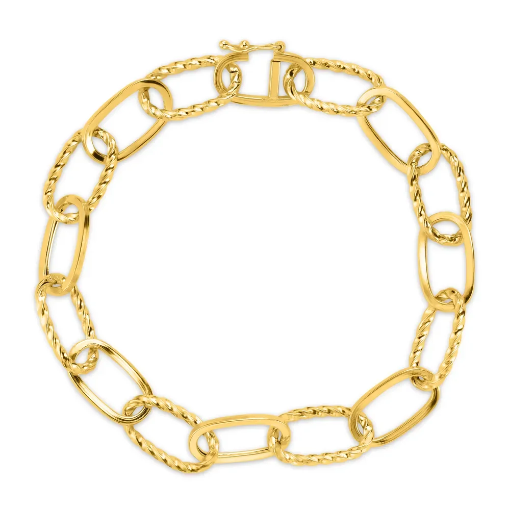 Pulseira Cadeado em Ouro Amarelo 18k — imagem 1