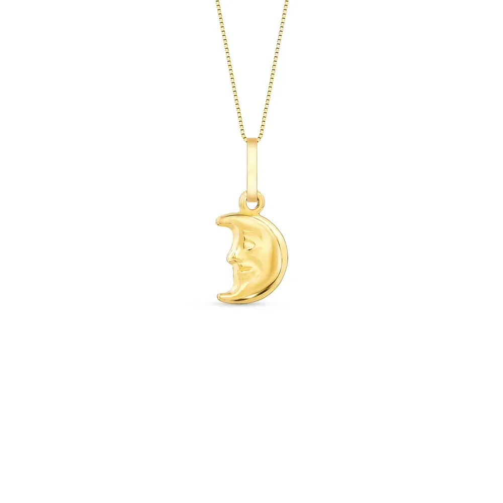 Pingente Icones Lua em Ouro Amarelo 18k, 13.6mm — imagem 1