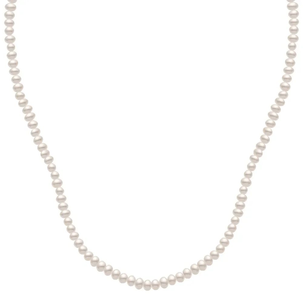 Colar de Pérolas com Ouro Amarelo 18k, 3-3.5mm — imagem 1