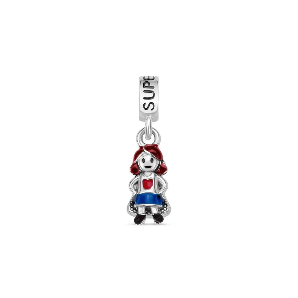 Pingente Life Super Mãe em Prata 925 com Esmalte — imagem 1