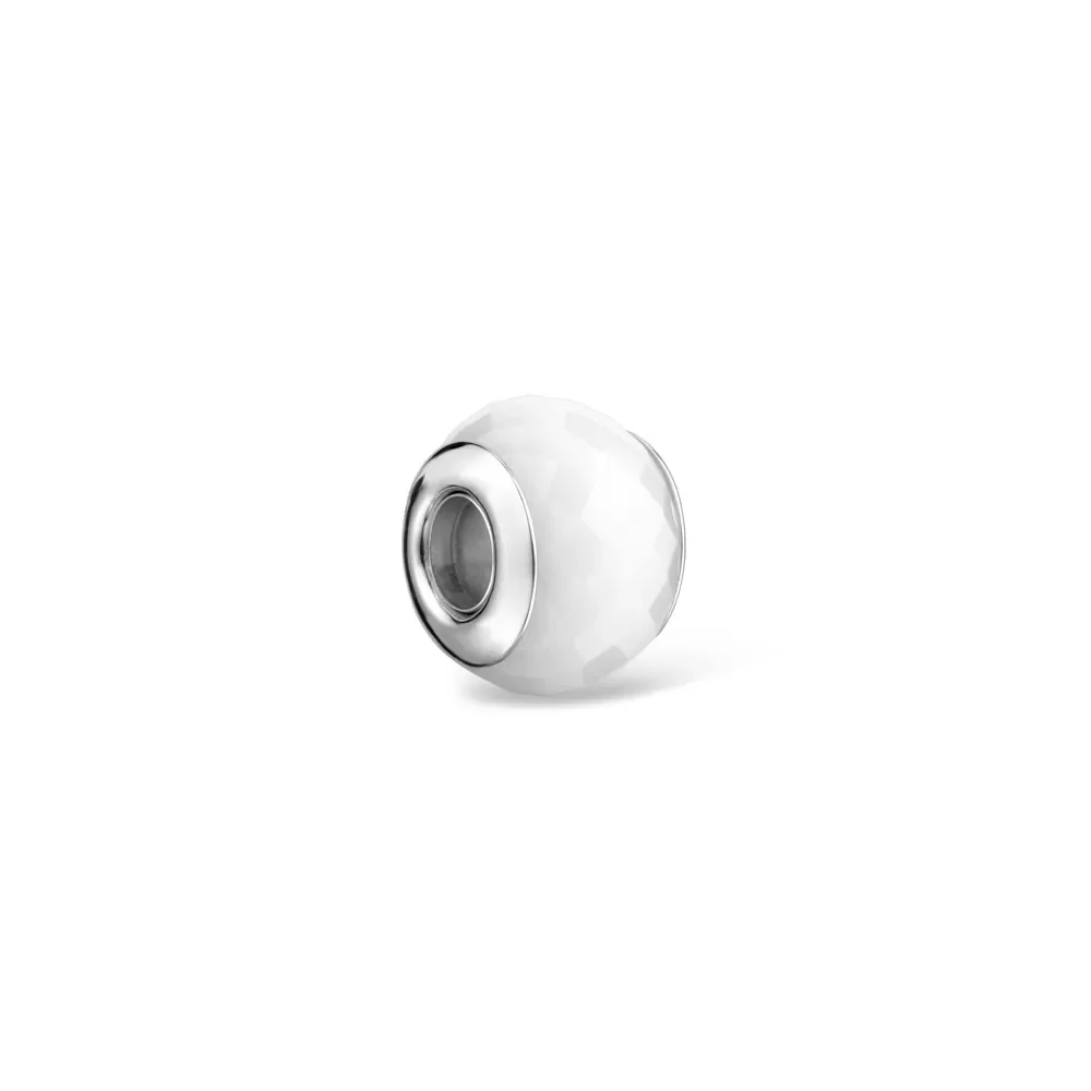 Separador Life Murano Branco em Prata 925 — imagem 1