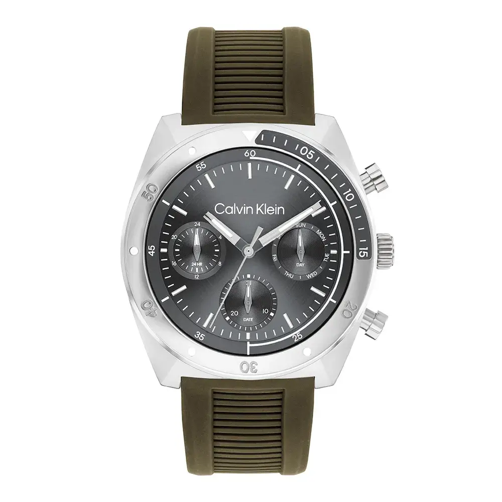 Relógio Calvin Klein Flex Masculino Borracha Verde - 25200469