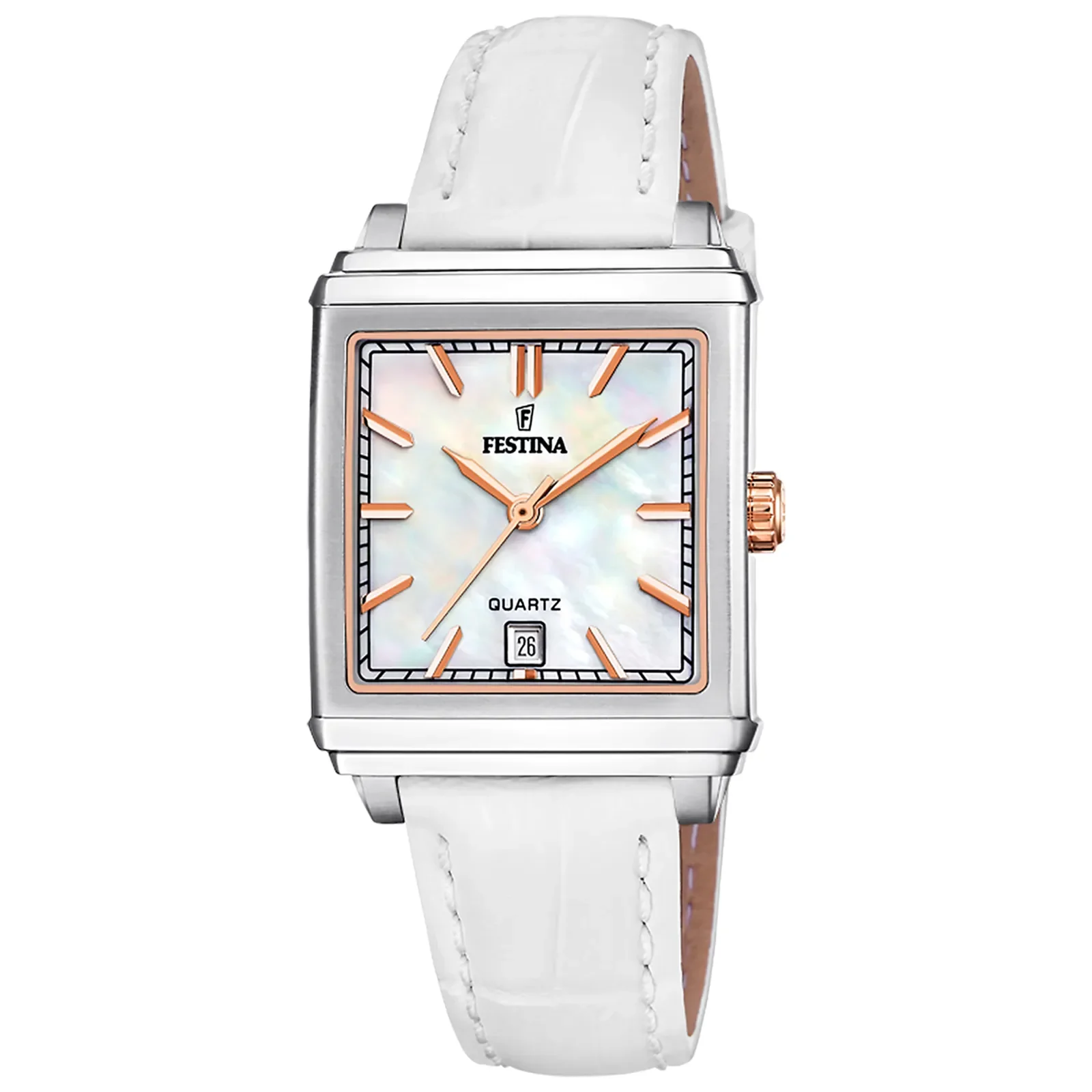 Relógio Festina Feminino Couro Branco — imagem 1