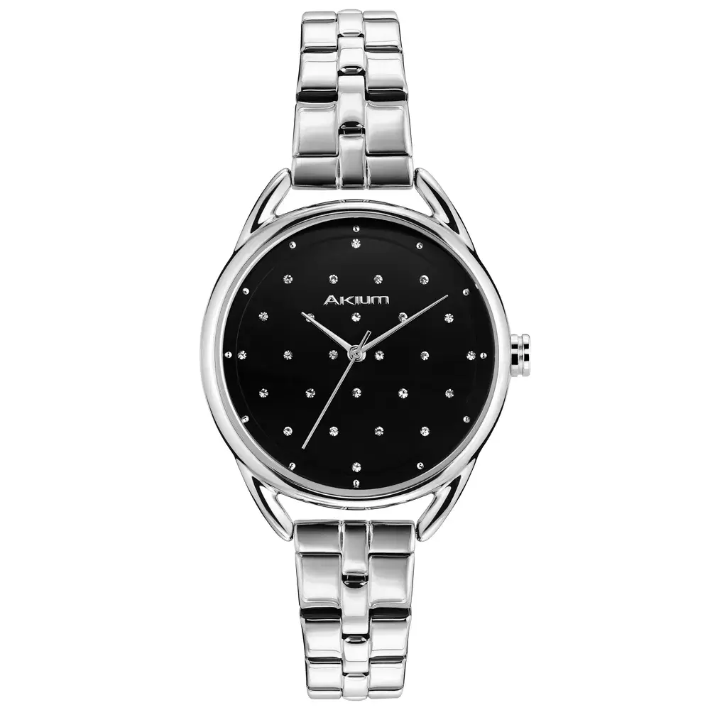 Relógio Akium Urban Glow Feminino Aço Prateado
