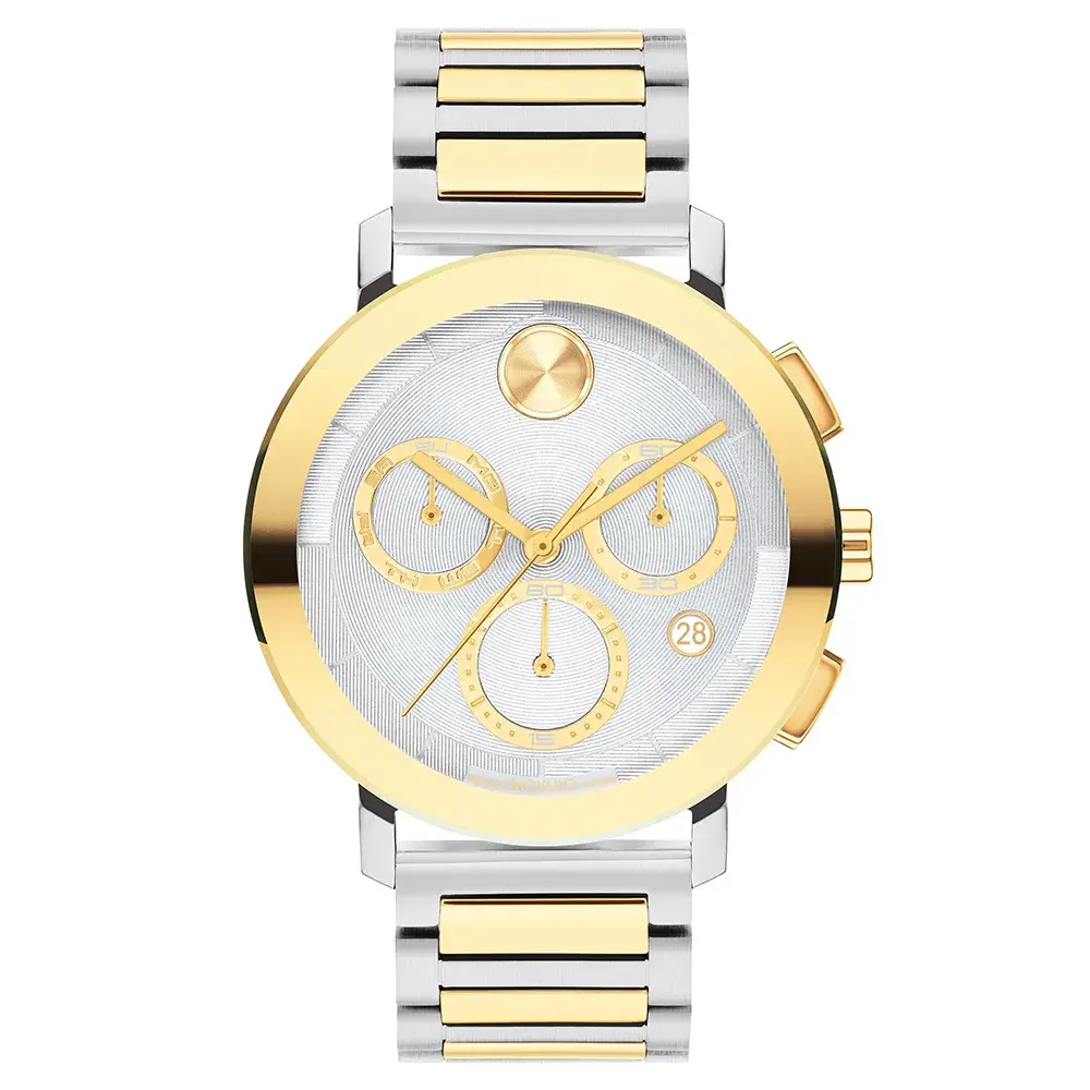 Relógio Movado Masculino Aço Dois Tons 3601100