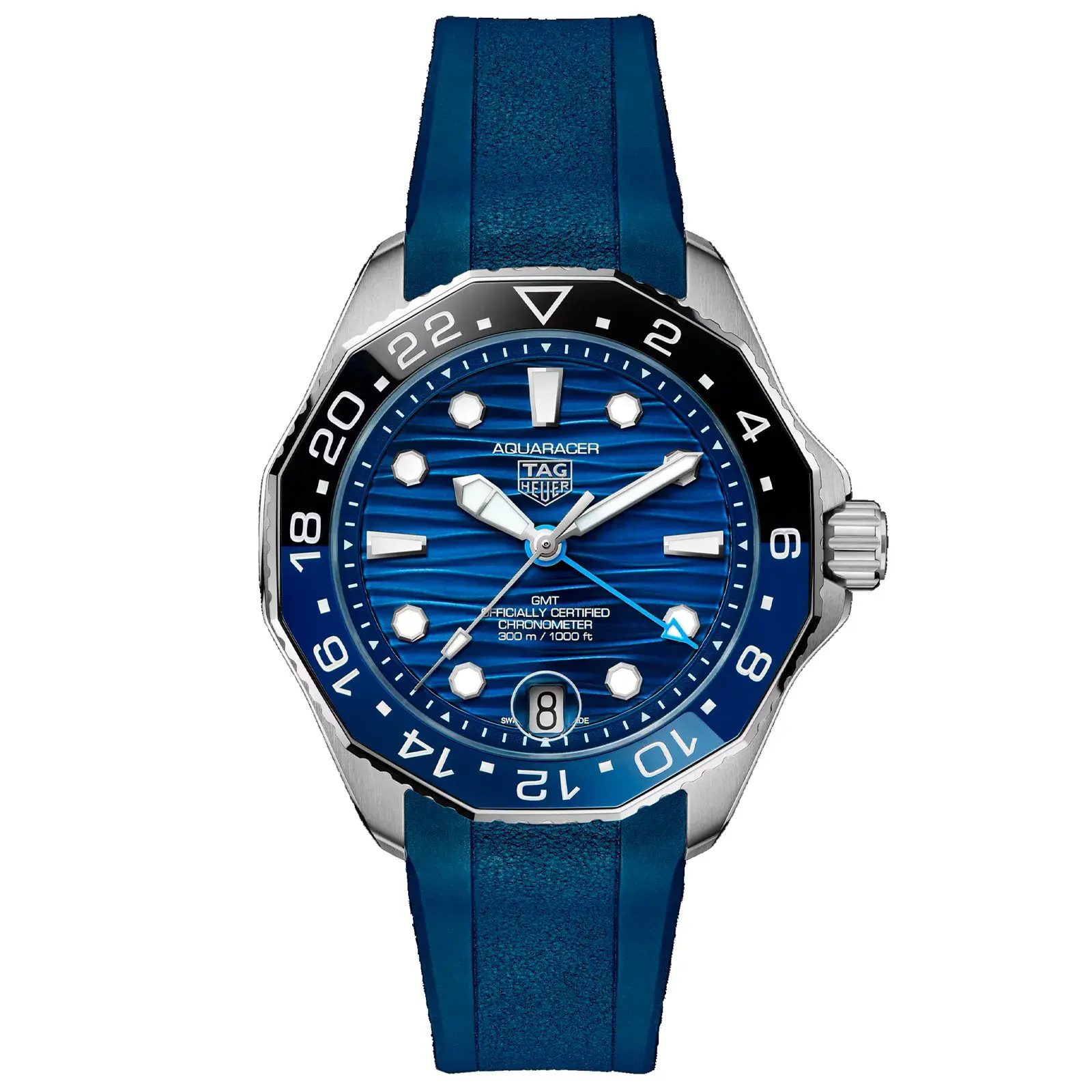 Relógio Tag Heuer Aquaracer Automático Masculino em Borracha Azul WBP5114.FT6259