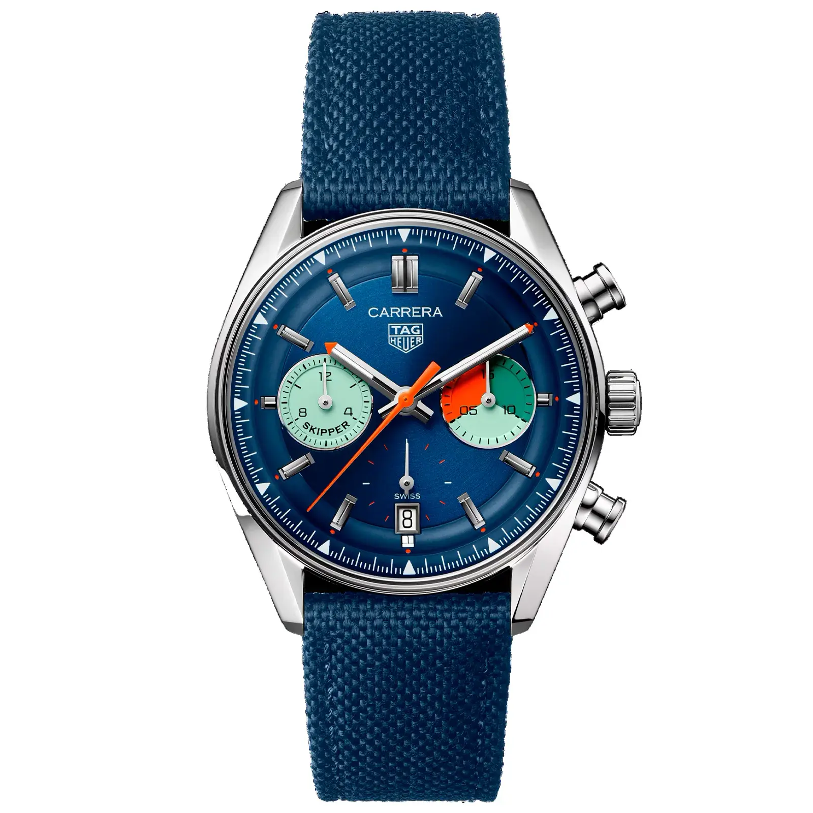 Relógio Tag Heuer Carrera Automático Masculino em Couro Azul CBS2213.FN6002