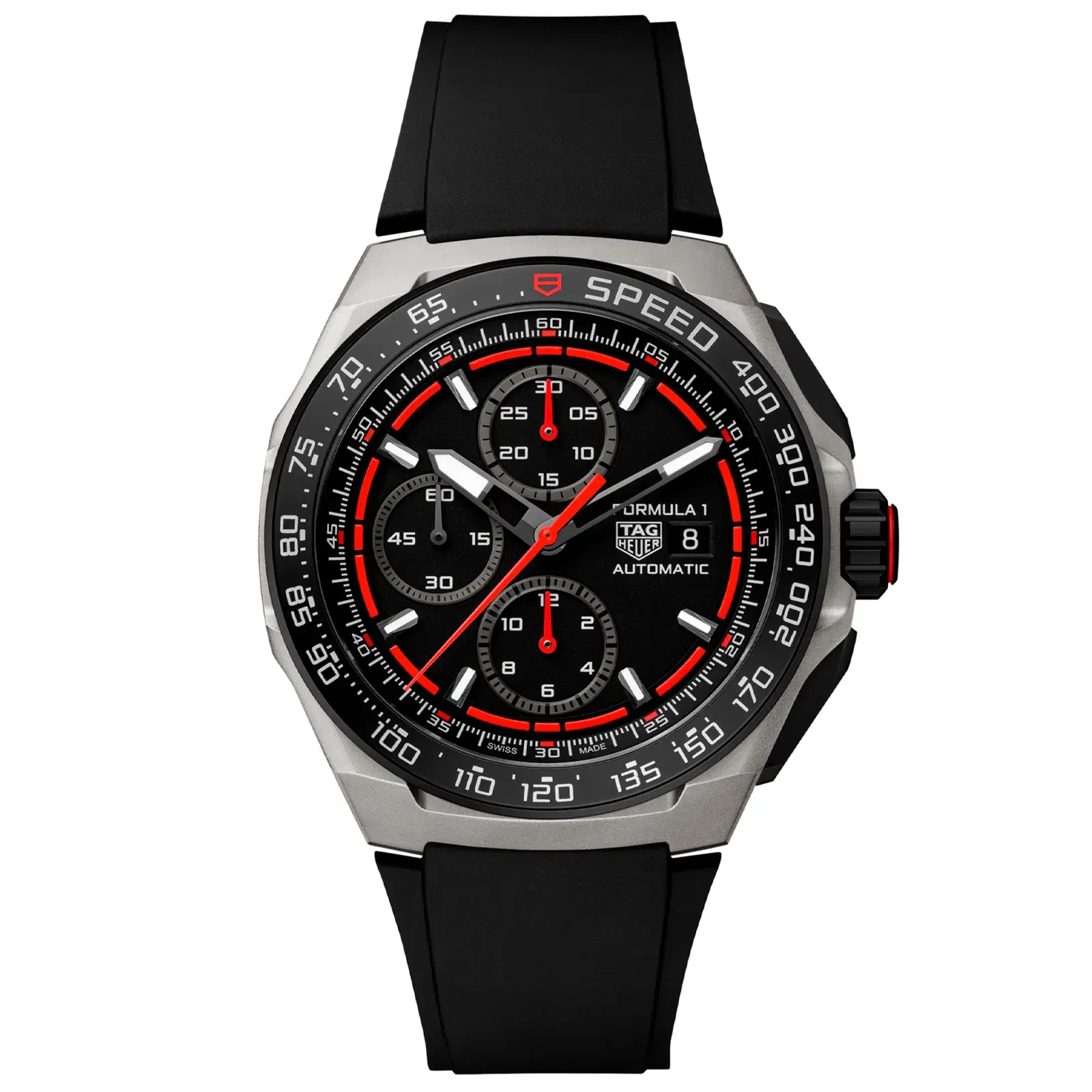 Relógio Tag Heuer Fórmula 1 Automático Masculino em Borracha Preta CBZ2082.FT8096