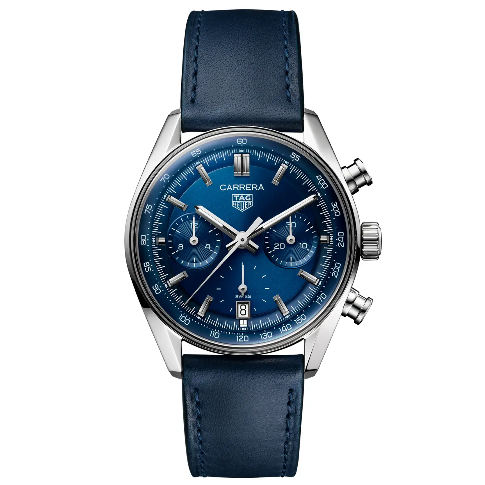 Relógio Tag Heuer Carrera Automático Masculino em Couro Azul CBS2212.FC6535