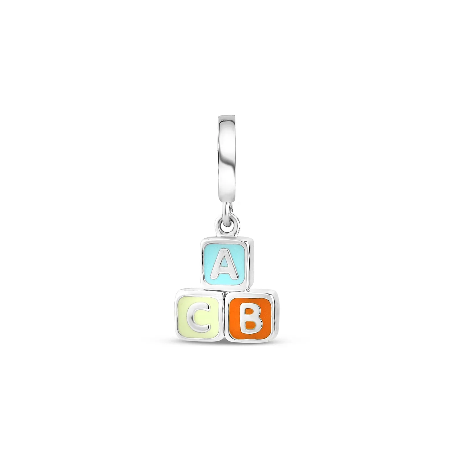 Pingente Life Alfabeto em Prata 925 com Esmalte — imagem 1