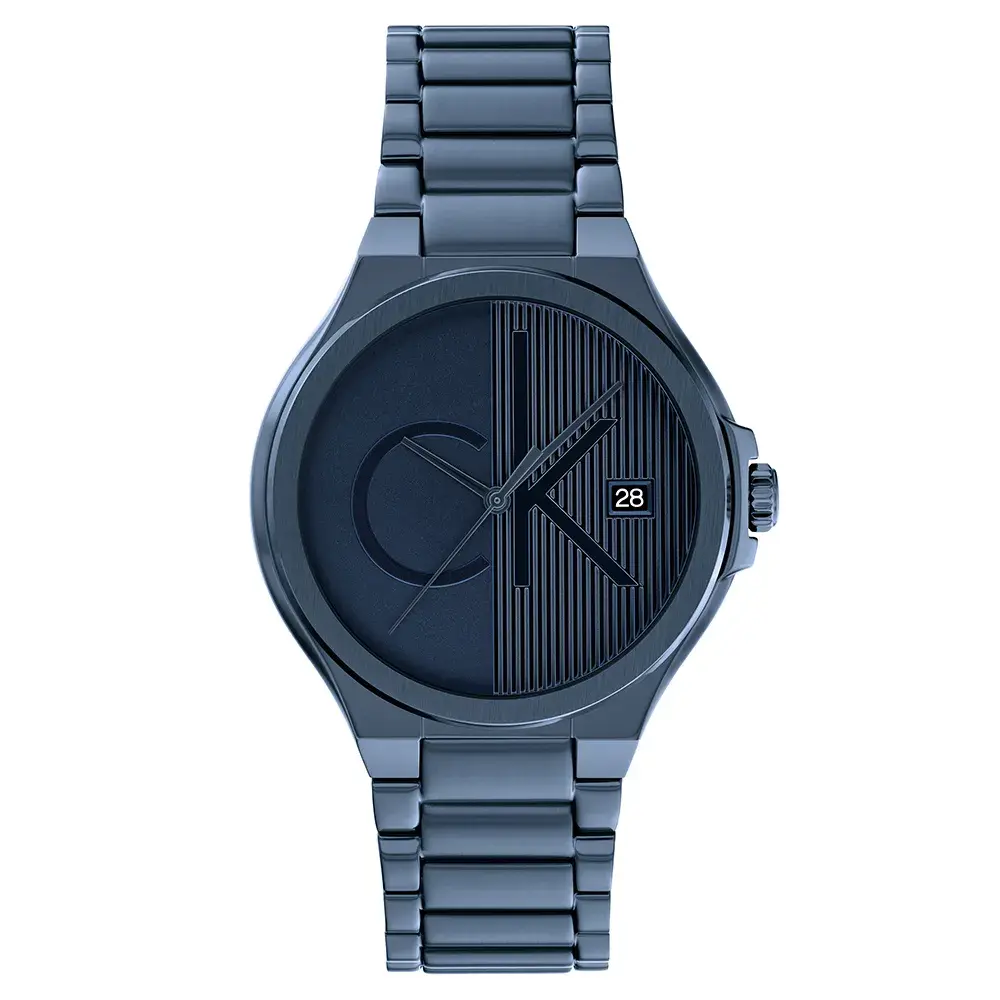 Relógio Calvin Klein Masculino Aço Azul 25200484