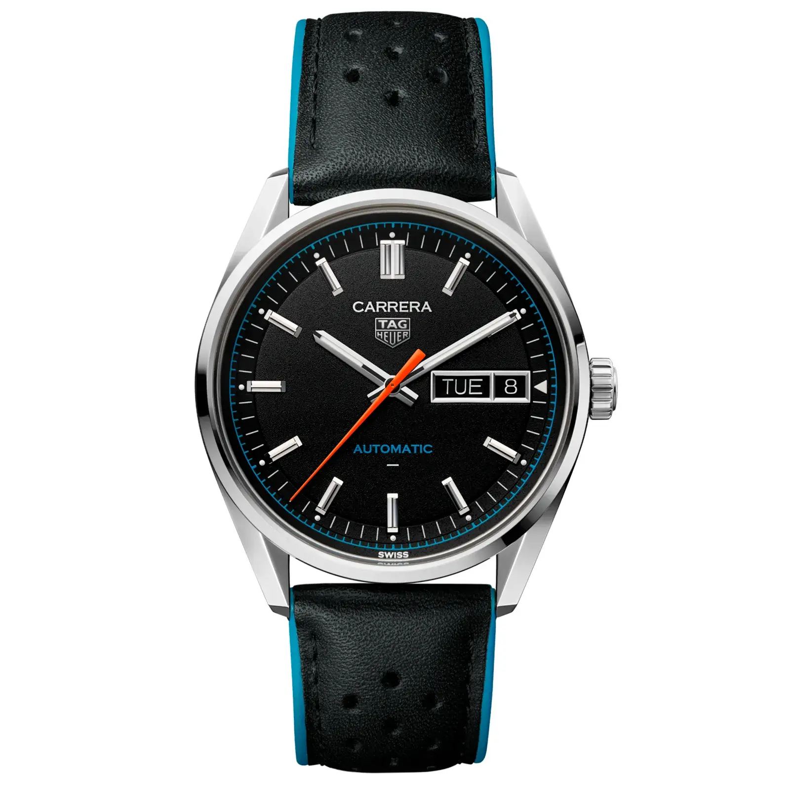 Relógio Tag Heuer Carrera Automático Masculino em Couro Preto WDA2110.FC6614