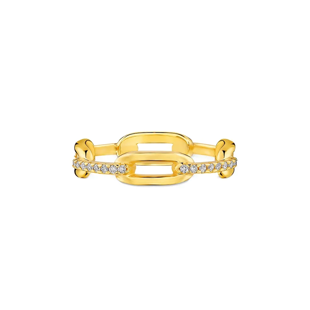 Anel Ouro Amarelo e Diamantes — imagem 1