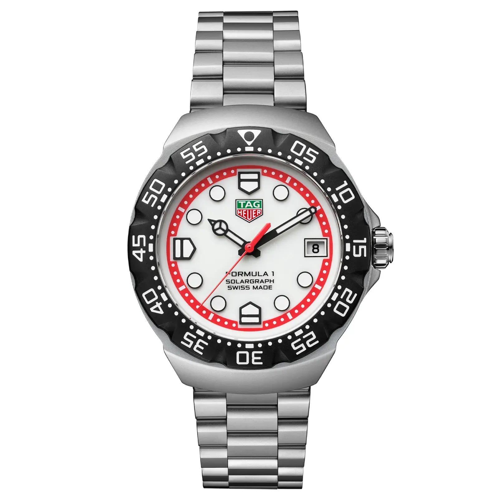 Relógio Tag Heuer Formula 1 Solar Masculino em Aço Prateado WBY1111.BA0042