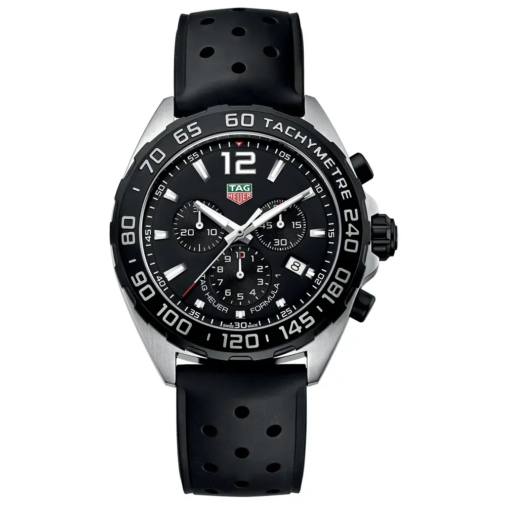 Relógio Tag Heuer Formula 1 Chronograph Masculino em Borracha Preta CAZ1010.FT8024