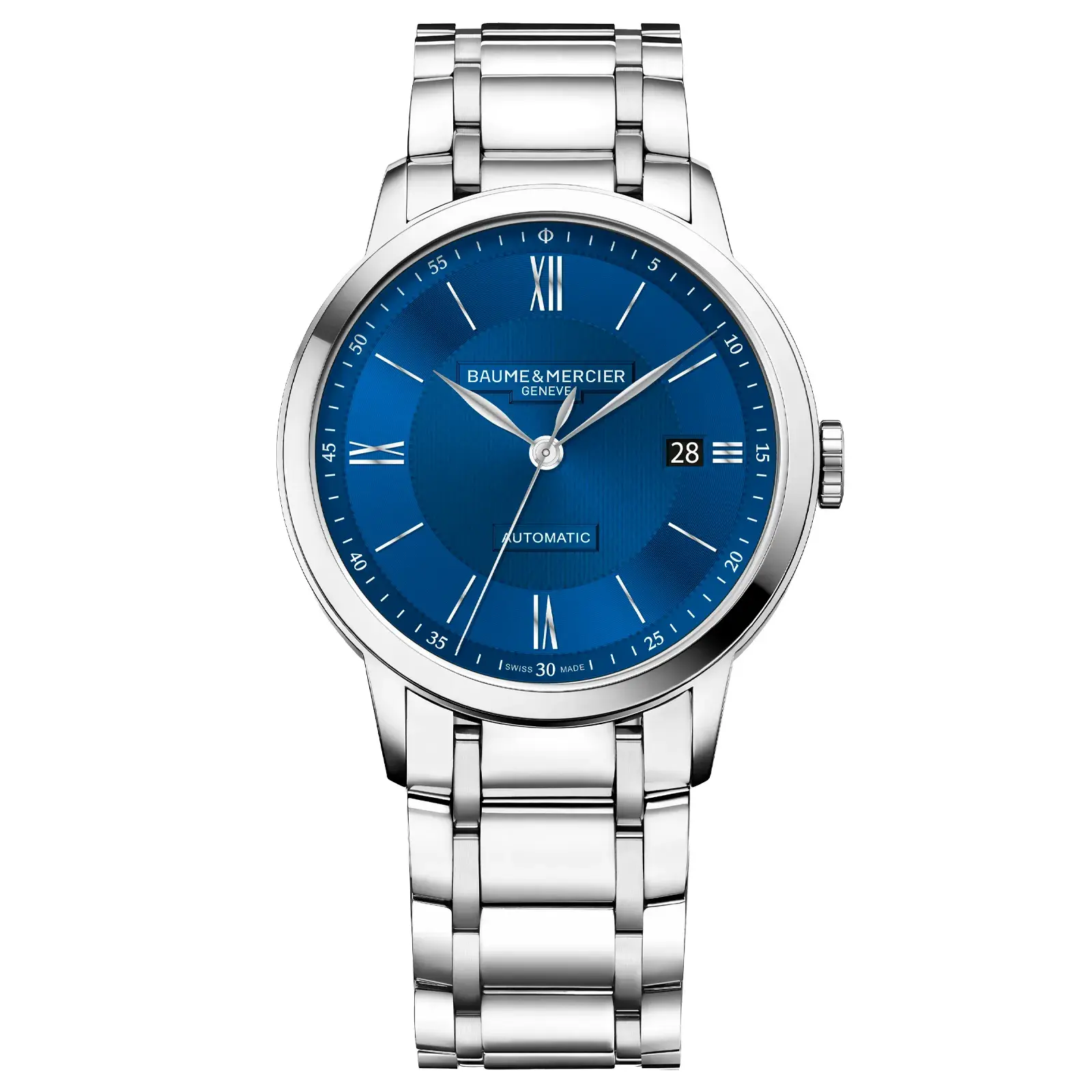 Relógio Baume & Mercier Classima Automatico Masculino em Aço Prateado M0A10880