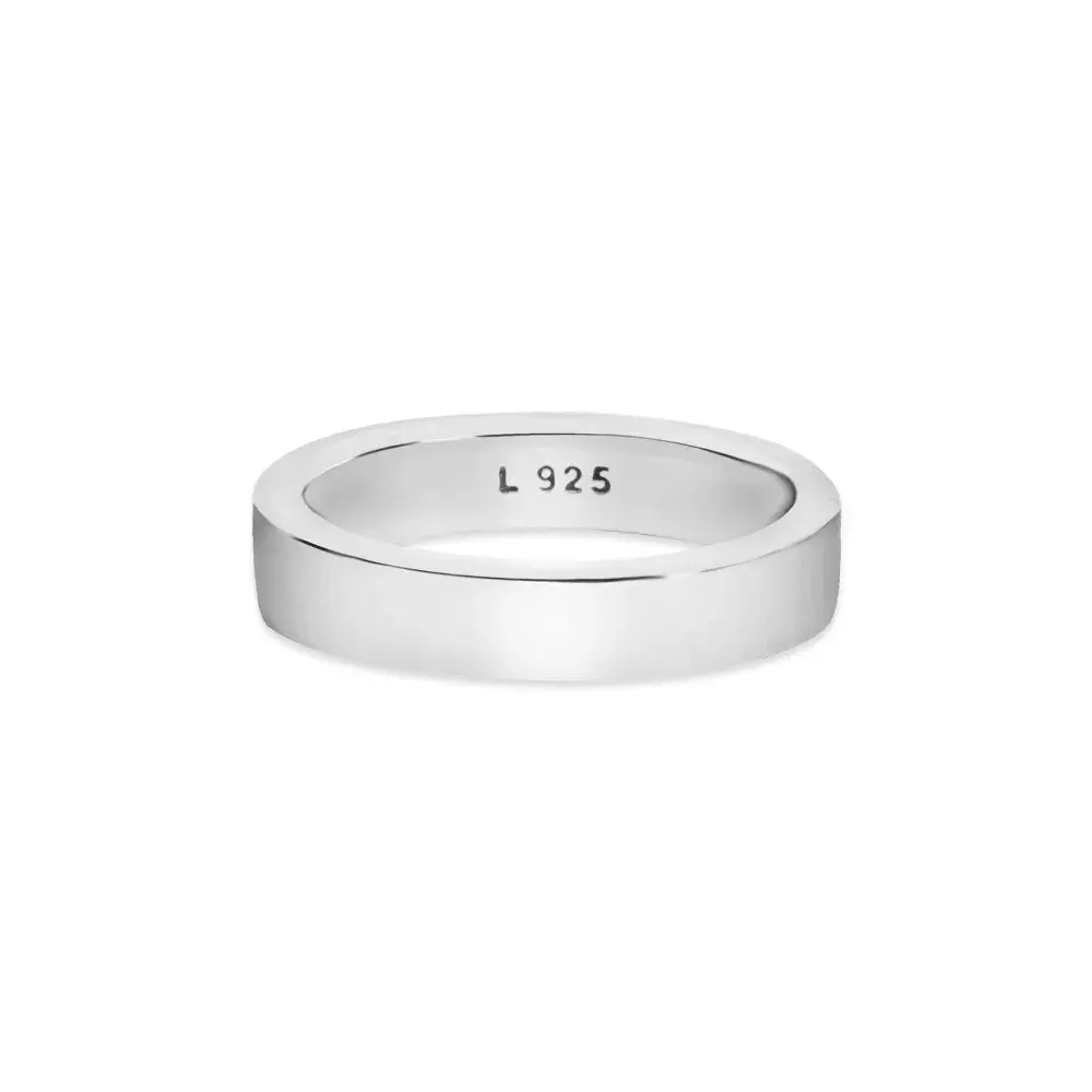 Aliança Life Slim em Prata 925, 4mm