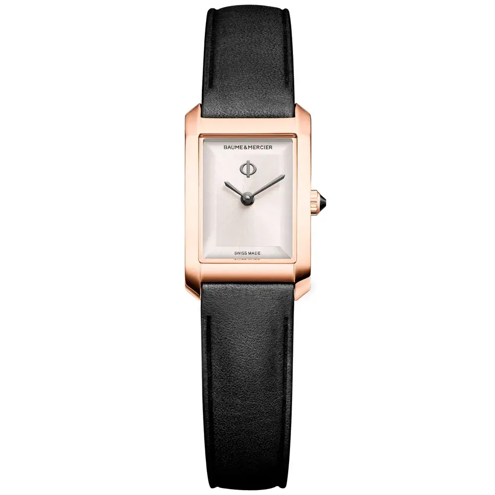 Relógio Baume & Mercier Hampton Feminino em Couro Preto M0A10861